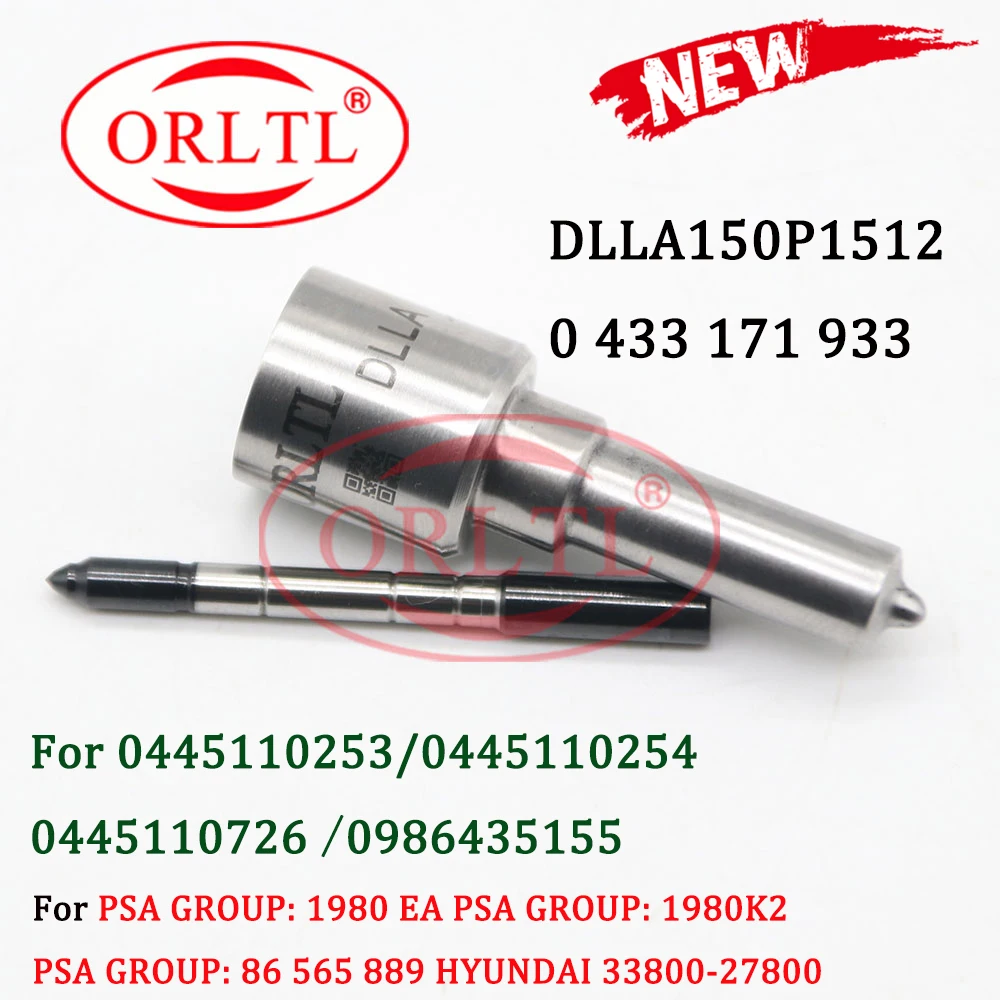 Насадки форсунки ORLTL DLLA150P1512 0433171933 автозапчасти для Santa Fe CM 0445110253 0445110254 0445110726 0986435155