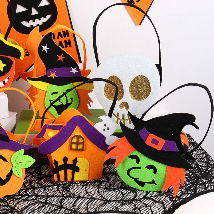 Хэллоуин Тыква конфеты сумки Trick Treat партии не маленькие подарочные мешки призрак