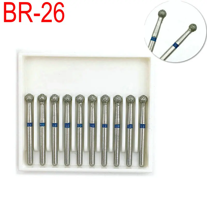 50 шт. Стоматологические алмазные шарики круглые буры FG 1 6 мм подходит для