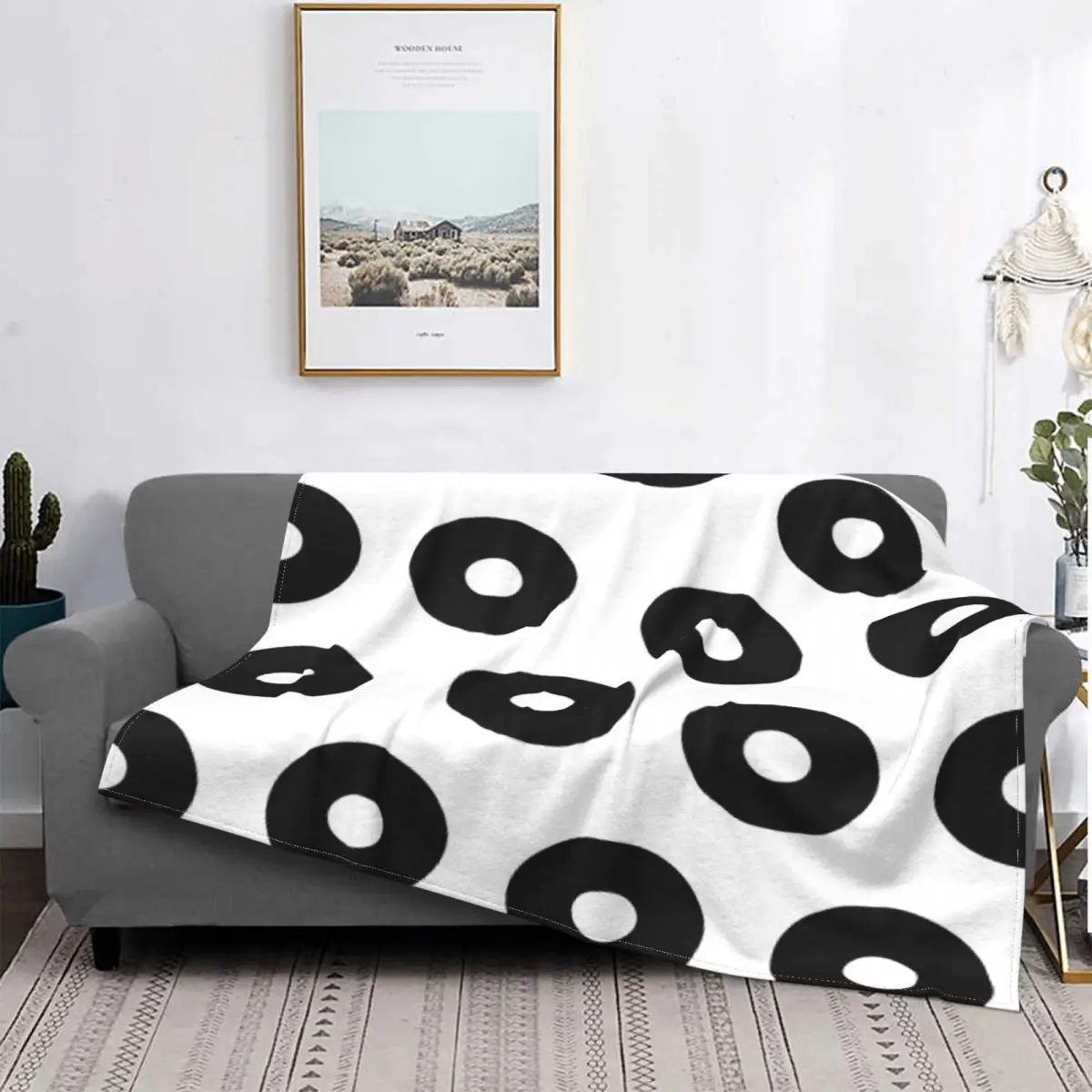 

Manta de papel blanco and negro, para cama colcha, manta de muselina a cuadros para sofda, alfombra de oration islamic