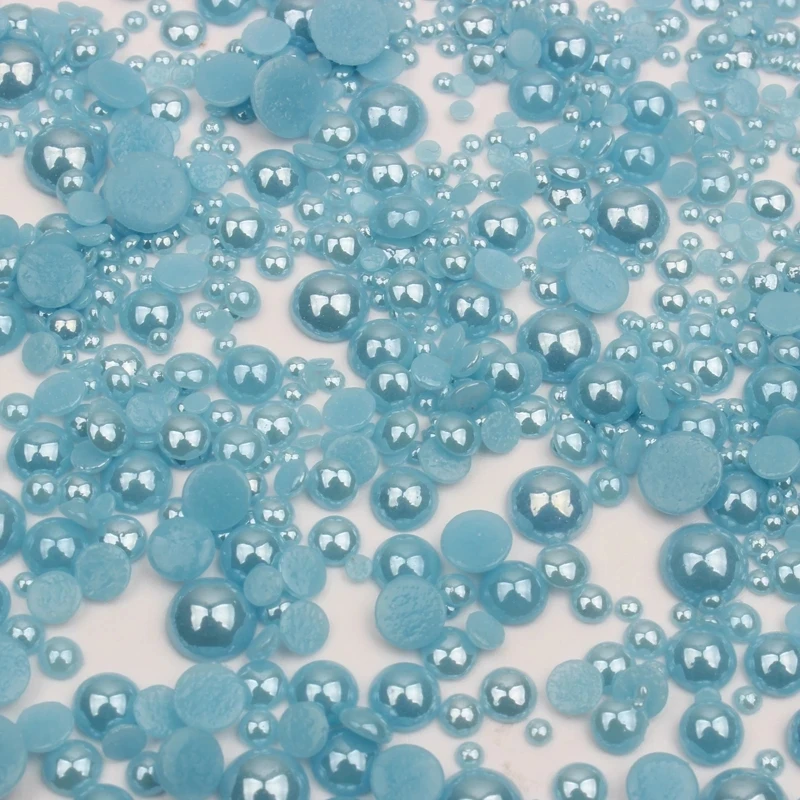 Смешанный Размер 2 мм 8 круглый керамический горный хрусталь 1000 шт./лот яркое