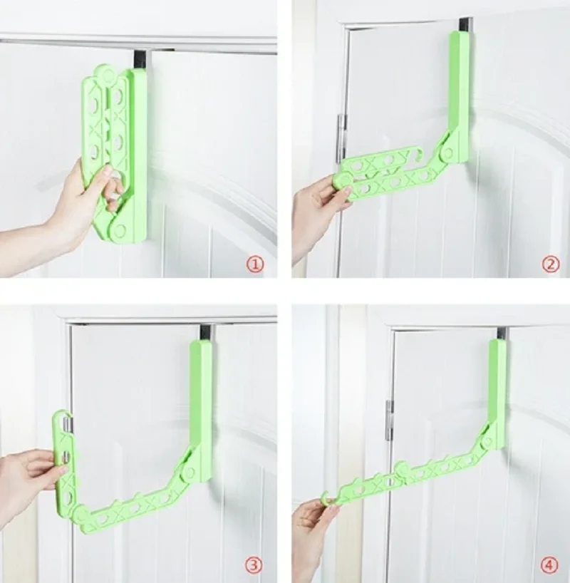 

Folding Door Hanger Holder Wall-mounted Multipurpose Sticker Hanger Hooks