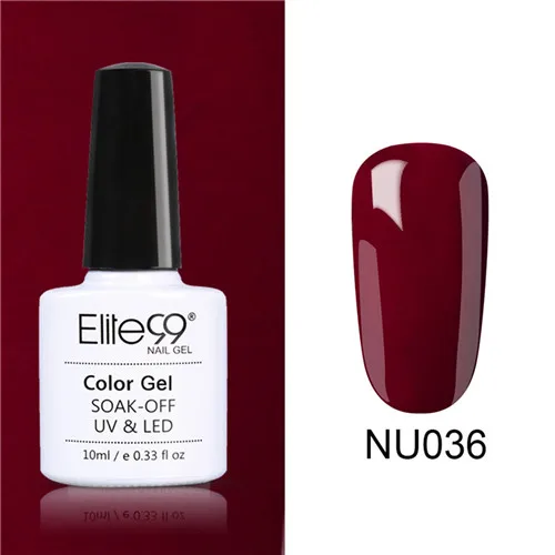 036 Elite99 Гель-лак Набор UV Vernis Полупостоянный праймер верхнее покрытие 10 мл телесный гель лак для ногтей, маникюр гель лак PolishesNails - Цвет: 036