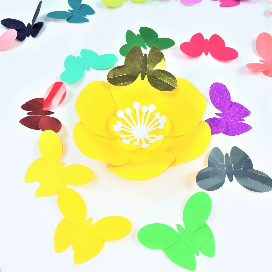 2 шт креативные бумажные бабочки для свадебного фона детского сада | Дом и сад