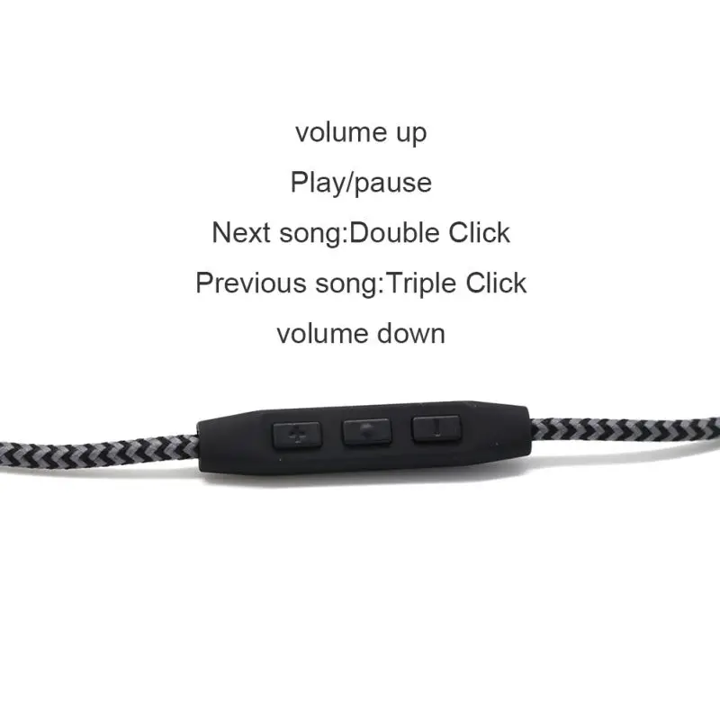 Универсальный Прочный аудиокабель со встроенным микрофоном сменный шнур для