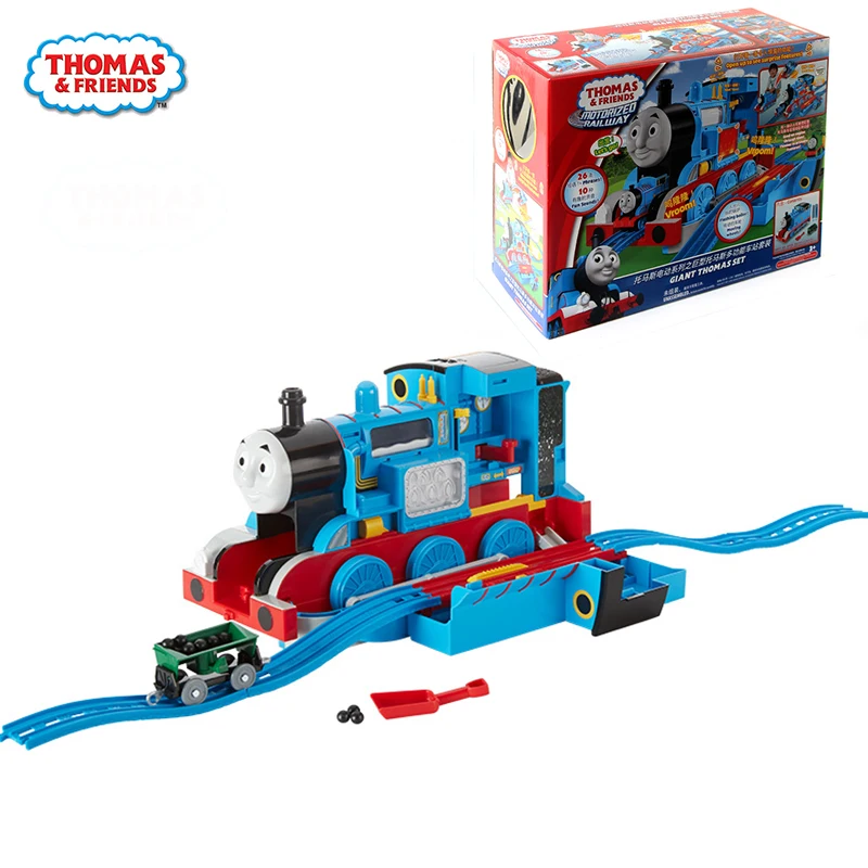 

Thomas and friends Original Large Multi-Function The Station train Suit Diecast Electric Locomotive Boys Birthday Present Toys