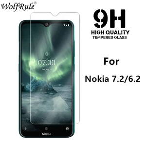 2pcs for nokia 7 2 glass hardness screen protector tempered glass for nokia 7 2 glass for nokia 6 2 2 3 7 2 5 3 protective glass free global shipping