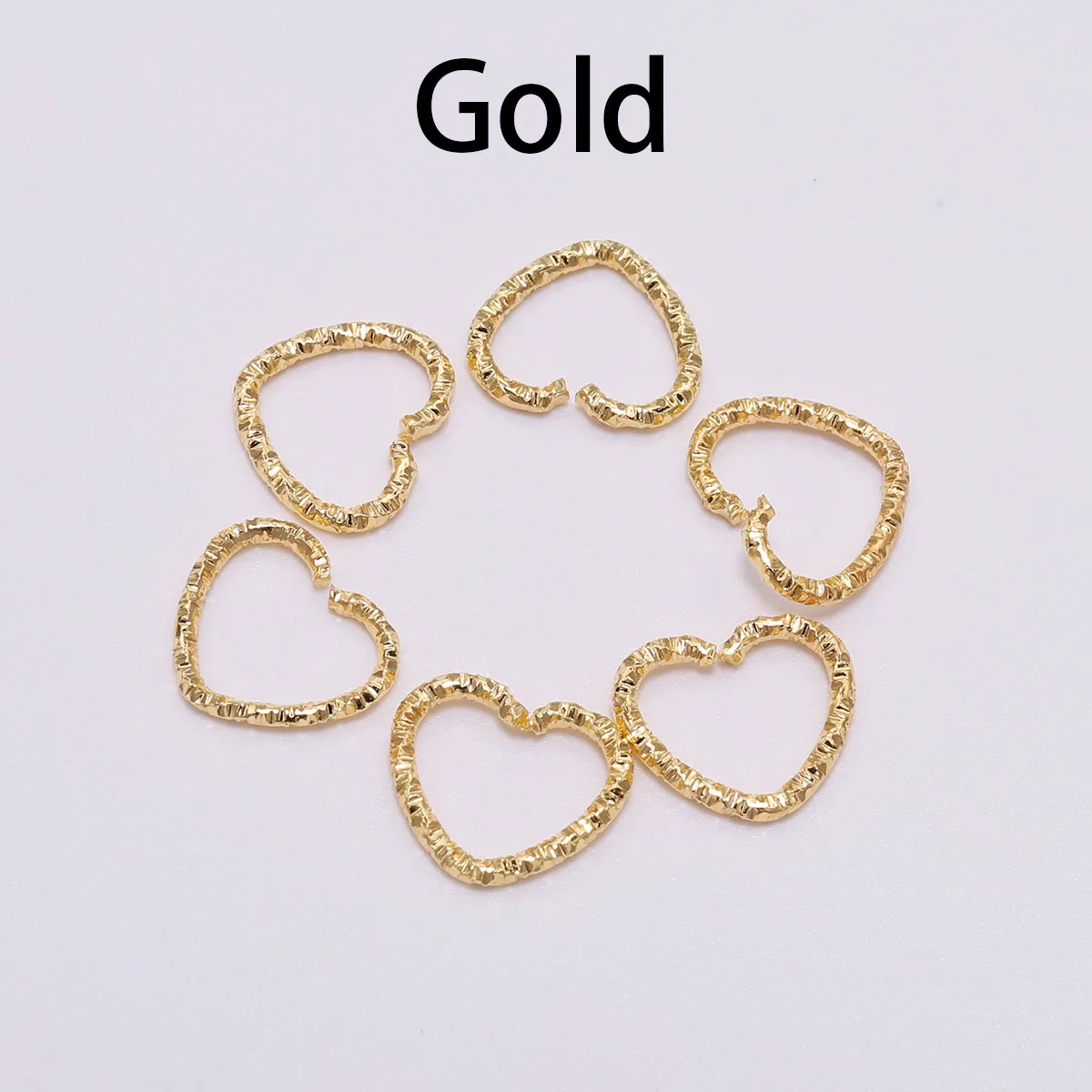 50 шт./пакет Золотые открытые кольца сплит-кольца металлические ювелирные