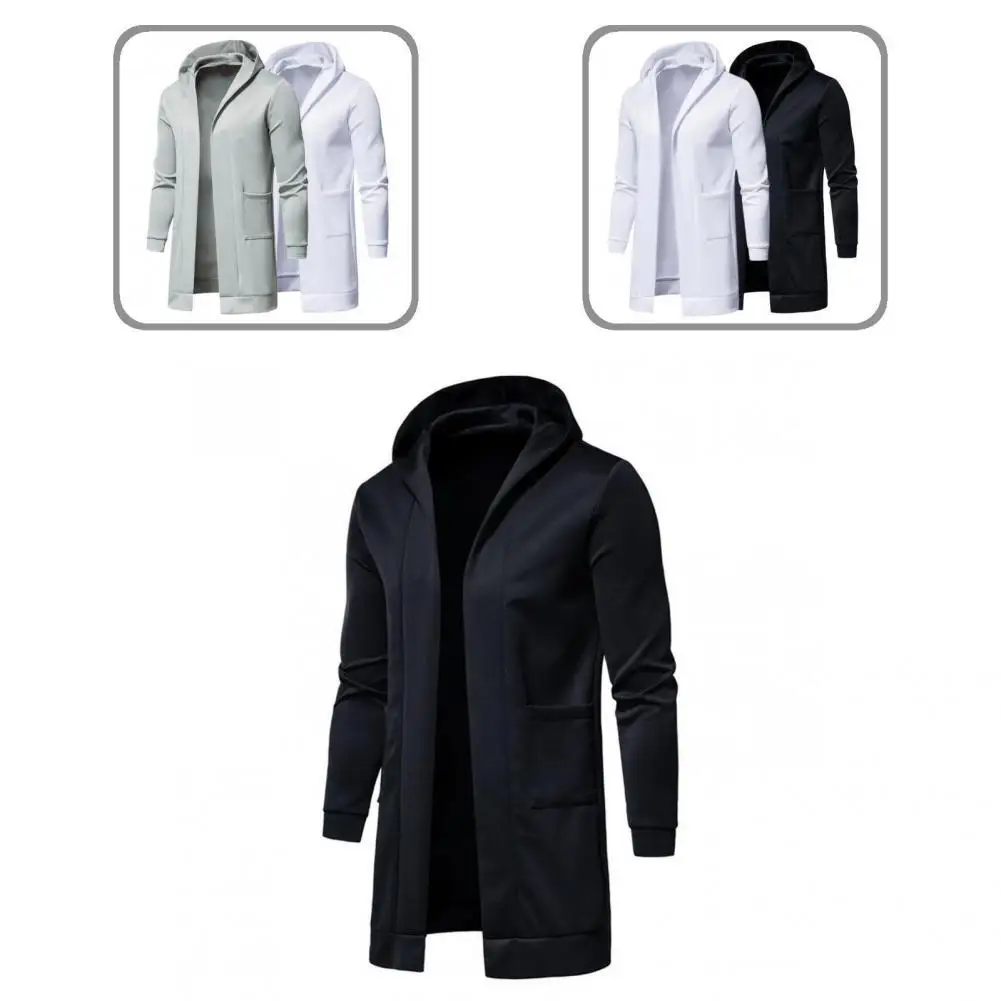 

Cold Resistant Fashion Hooded Open Stitch Men Coat Autumn Winter Male Jacket Open Stitch for Daily Wear