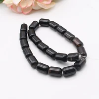 2strandslot 21mm natural smooth dark brown cylindrical agate stone beads for diy bracelet necklace jewelry making strand 15