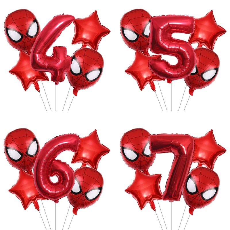 5 шт./лот Человек-паук Капитан Америка шар супергерой надувные воздушные шары