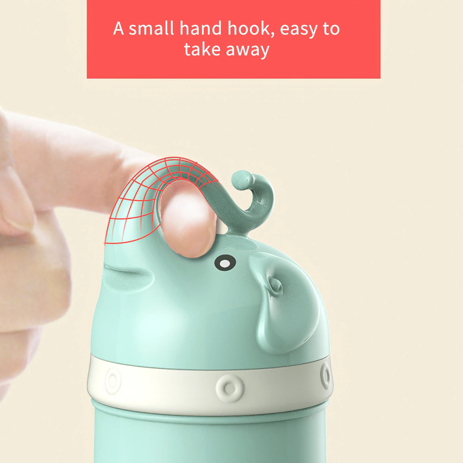 

3-layers Bear Style Portable Baby Food Storage Box Essential Cereal Cartoon Infant Milk Powder Box Toddle Snacks Container