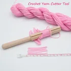 Деревянная защелка крючком резак для пряжи инструмент для гобелен, ковер для приготовления кофе подставки для создания DIY Вышивка ремесла Декор