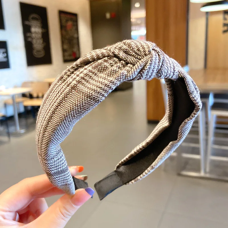 

Women Striped Hair Bands Pure Color Head Bands Turban Elastic Hairbands Headwear Hair Hoops Head Wrap Women hair Accessories