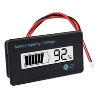 12v digital battery capacity display universal lcd car motorcycle lead acid lithium battery monitor voltmeter tester meter tool