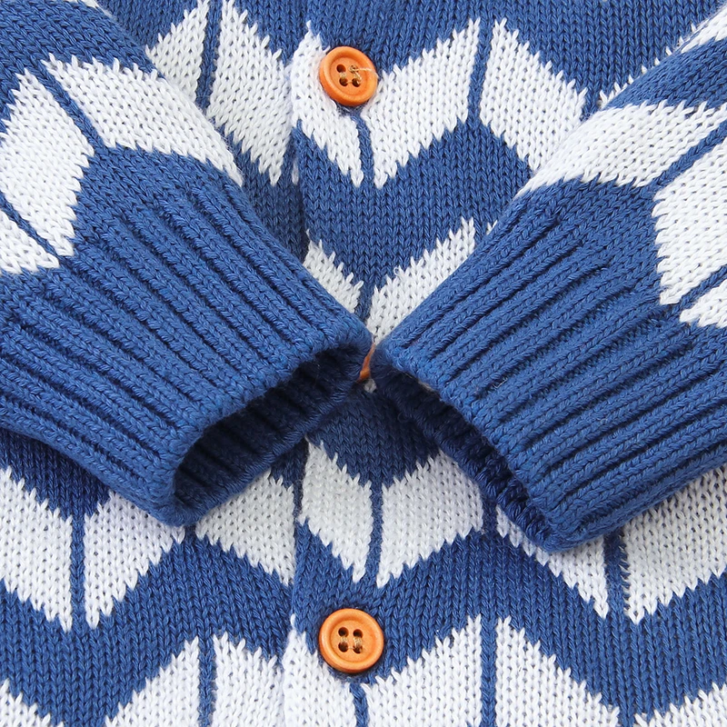 Детский вязаный комбинезон для маленьких девочек и мальчиков Модный детский