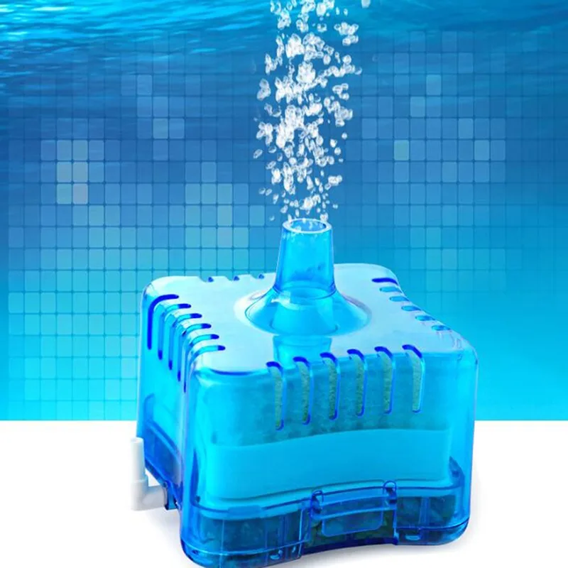 Пневматический мини фильтр для аквариума биохимическая фильтрация Туалет