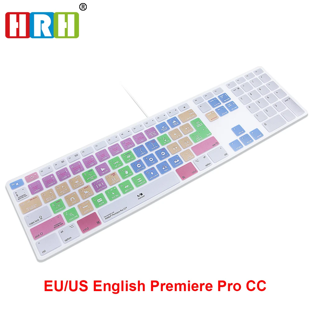 HRH Защитная крышка клавиатуры для Apple Проводная клавиатура USB Для iMac G6|keyboard cover