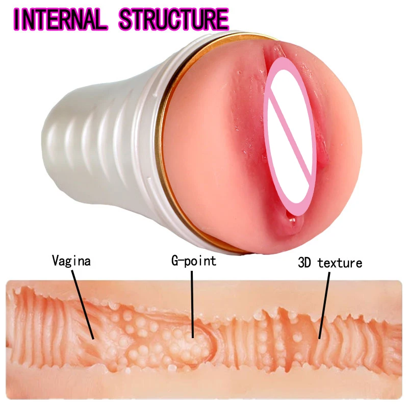 Мужская мастурбация чашка искусственный силикон 3D Реалистичная Вагина для секса