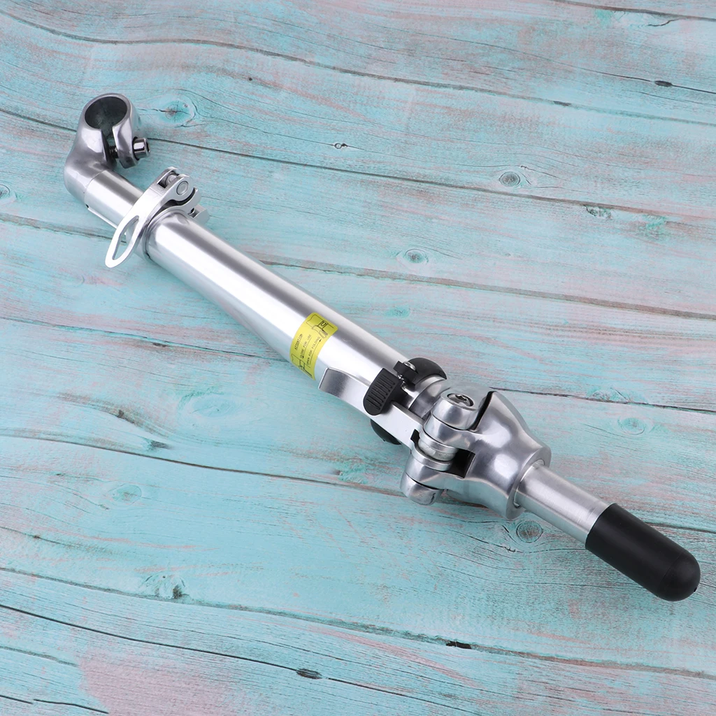 

Adjustable Folding Bike Handlebar Stem with Teeth Quick Release Bicycle Riser 340-480mm