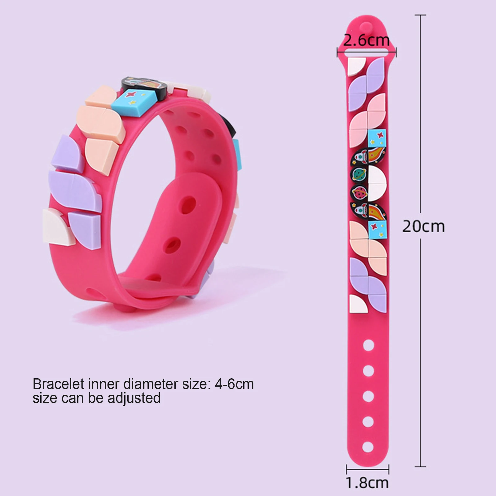 

5Pcs Kid DIY Small Particles Building Block Creative Craft Bracelet Children Toy