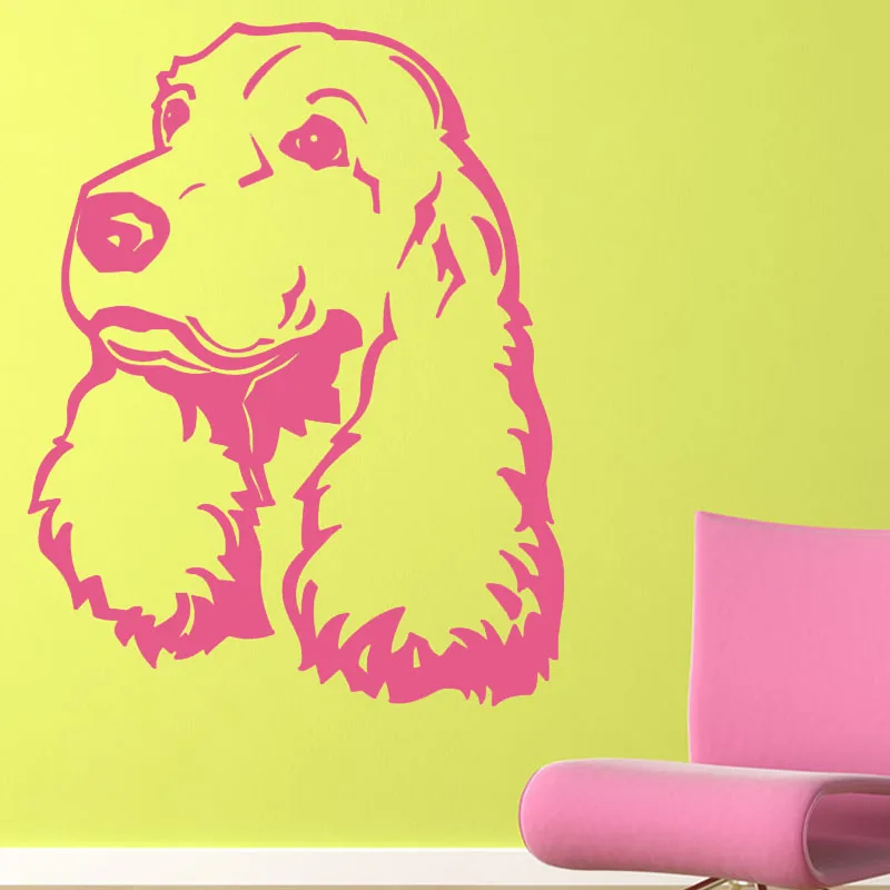 

Cute Puppy Dog Wall Stickers Creative Animal Home Decor Vinyl Removable Art Wall Decal For Living Room