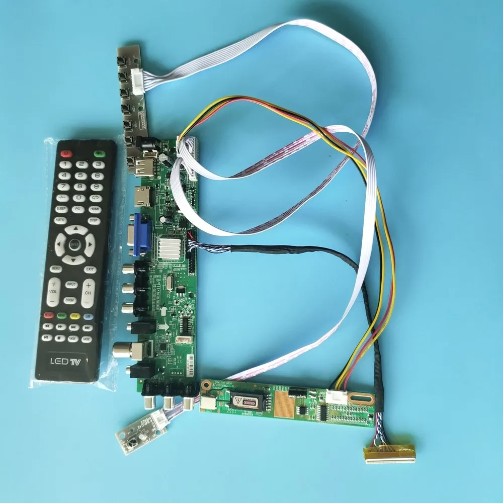 

Kit For LP154WX4-TLA9/LP154WX4-TLAA 1 CCFL LCD 30pin DVB-T2 DVB-T Controller board 1280X800 Digital HDMI Panel TV VGA USB remote