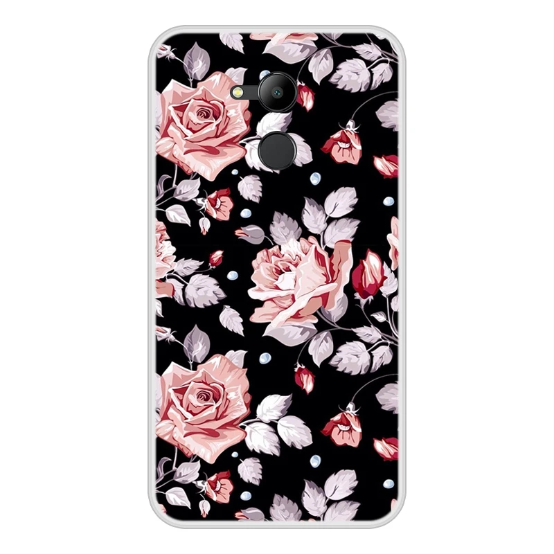 Чехол для телефона huawei Honor 4C 5c 6a 5x Мягкий Силиконовый ТПУ чехол с цветочным рисунком для Honor 7x 6c pro 8lite