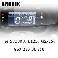 brobik motorcycle speedometer scratch cluster screen protection film protector for suzukui dl250 gsx250 gsx 250 dl 250