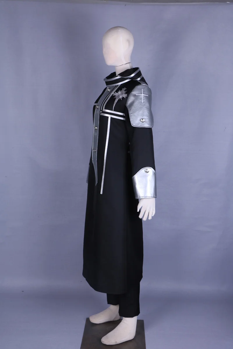 Унисекс японские костюмы для косплея аниме Cos D.Gray-man Allen Walker черная церковная