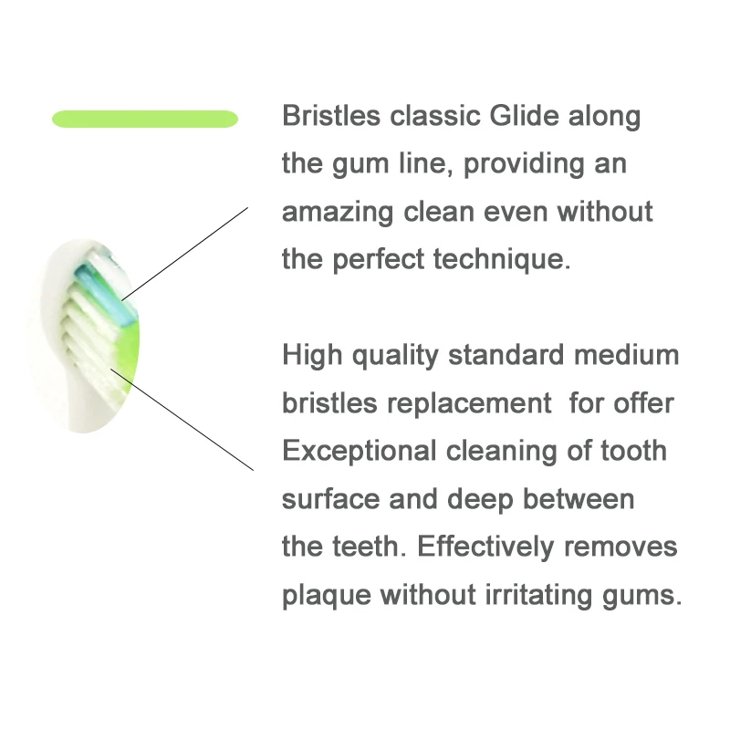 

16/20PCS HX6014 HX6024 HX6034 HX6044 HX6054 HX6064 Replacement Electric Toothbrush Heads Suitable for Ph Soni care Heads