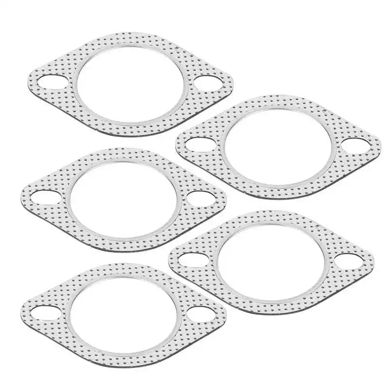 

2.5" Aluminium Alloy Exhaust Header Down Pipe Manifold Collector Flange Gasket 2 Bolt