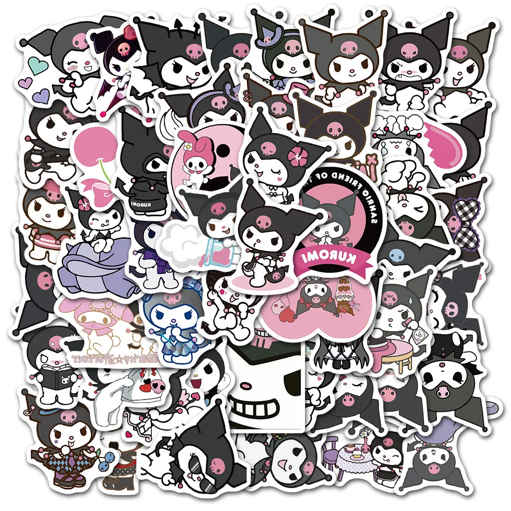 20/30/50 шт. Мультяшные аниме-наклейки Kuromi Deco наклейки на мотошлем гитару телефон