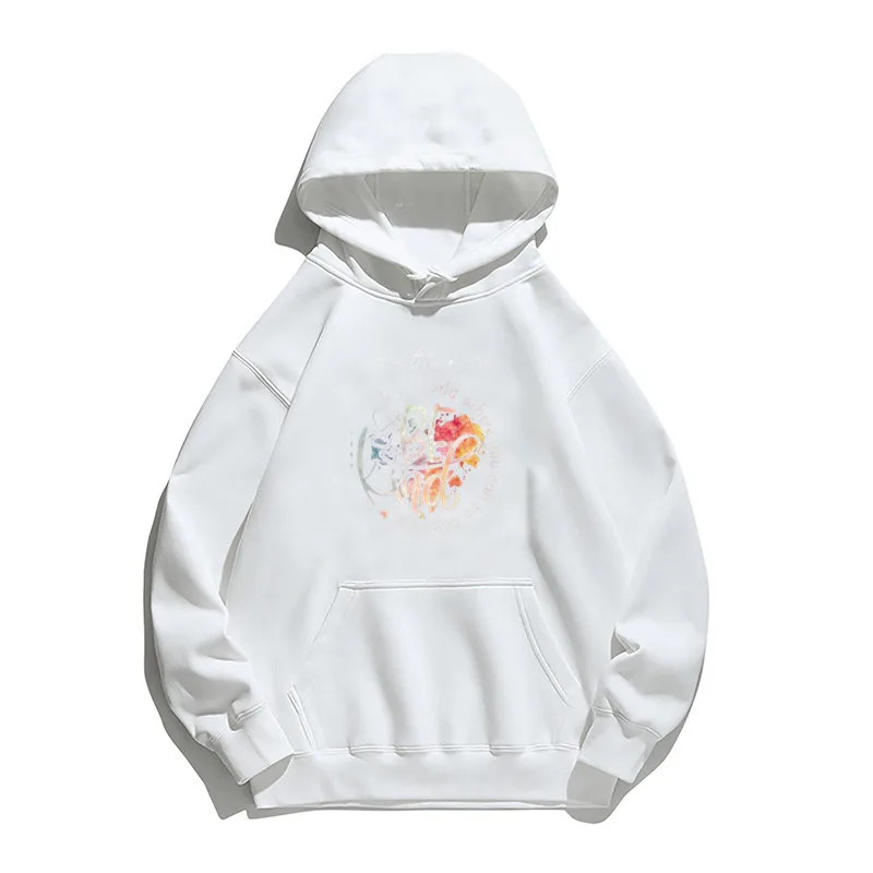 

Women Hoodie Be Kind Flower Printed Hoodies Women Fleece Long Sleeve Loose Sweatshirt with Hat Girls Pullovers Winter