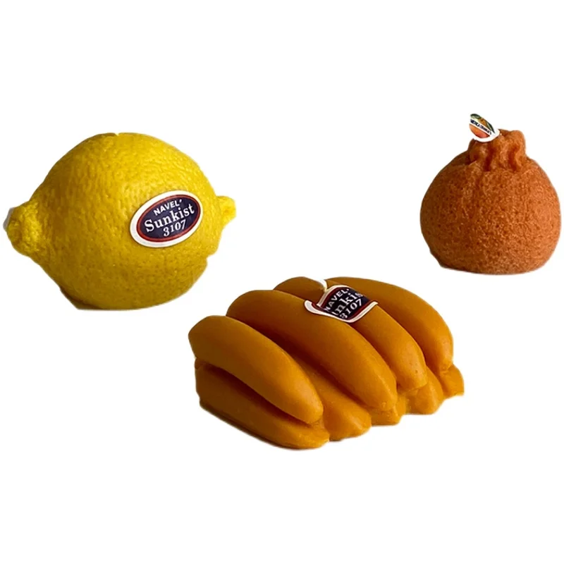

Fruit Candles Korean High Quality Handmade Creative Scented Candles Living Room Decorations Gift Bougie Parfumee Home Decor