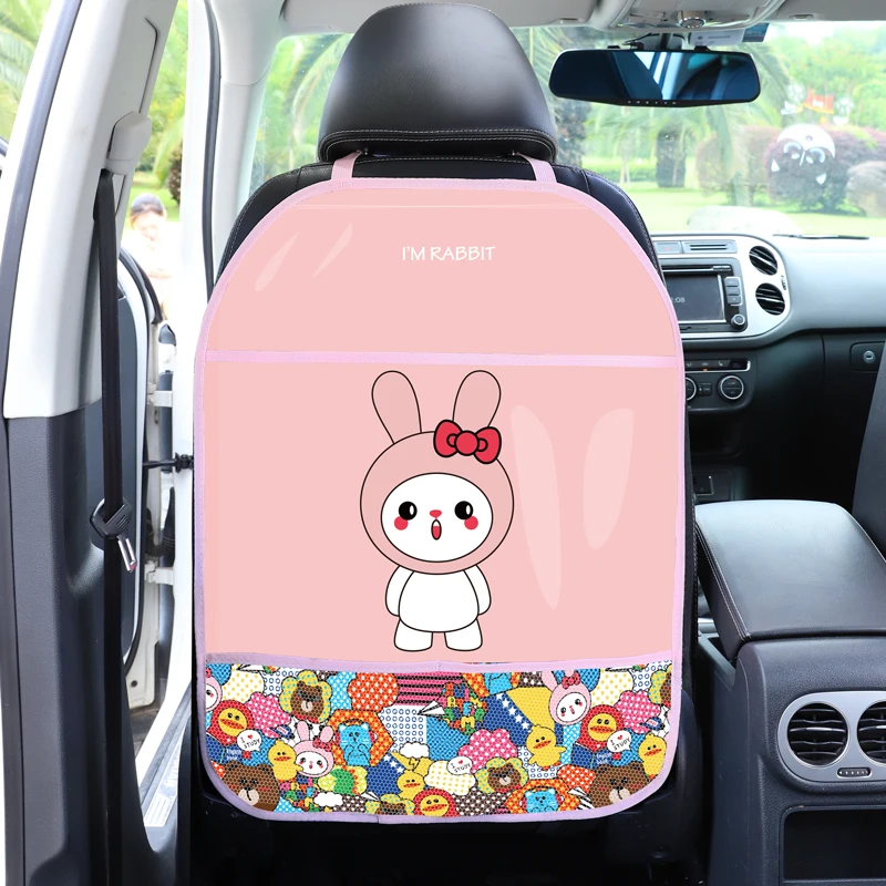 Little Rabbit Стиль сенсорного экрана детский коврик против ударов для автомобиля против грязи коврик для автомобильного сиденья - Название цвета: Little Rabbit