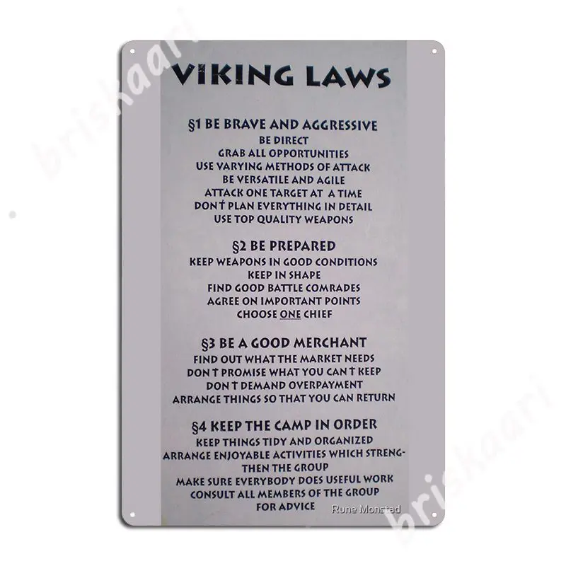 

Viking Laws Metal Signs Cinema Garage Garage Club create Garage Decoration Tin sign Posters