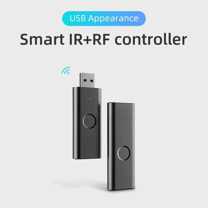 

Smart Life Tuya WiFi RF IR Universal Remote Controller USB Shape Smart Controller RF Appliances TuyaSmart Life Ap Voice Control