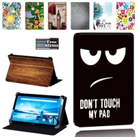 for lenovo smart tab p10 p10 lte 10 1 inch tablet case flip stand leather cover case stylus