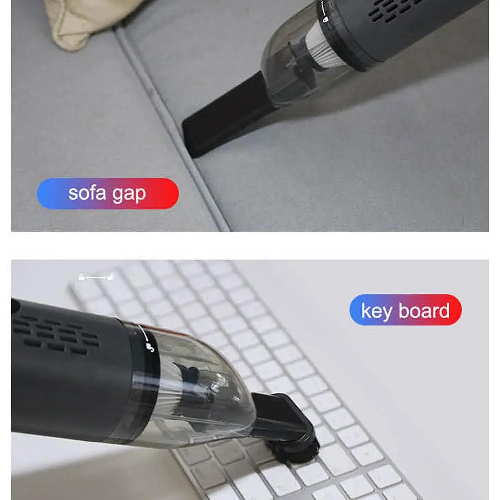 Автомобильный пылесос мощный портативный вакуумный очиститель с большой