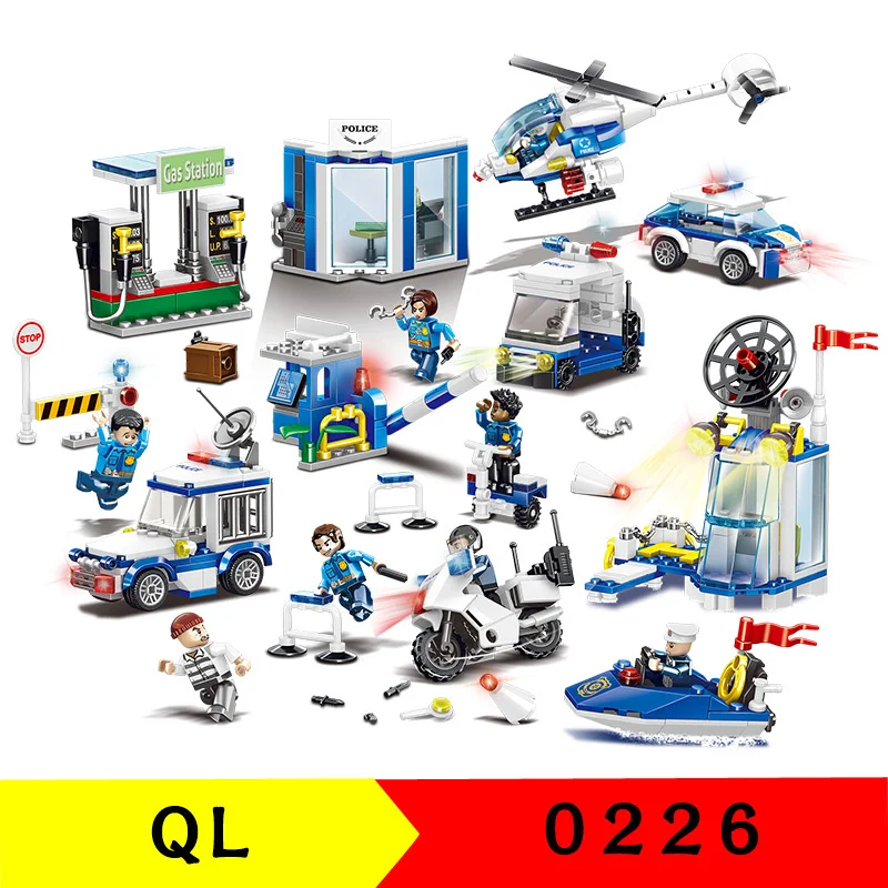 776 шт. QL0226 строительный блок городская серия общегородские контроль отслеживания