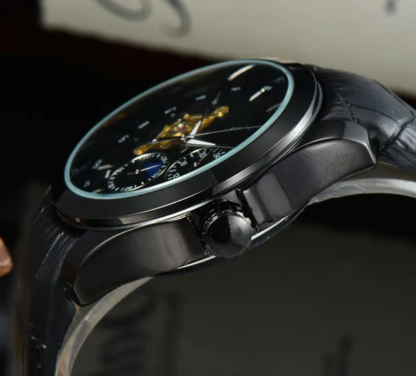 

Limited Men Original Luxury Brand Tourbillon Automatic Mechanical Watches Fashion Leather Watch Business Gifts Relogio Masculino