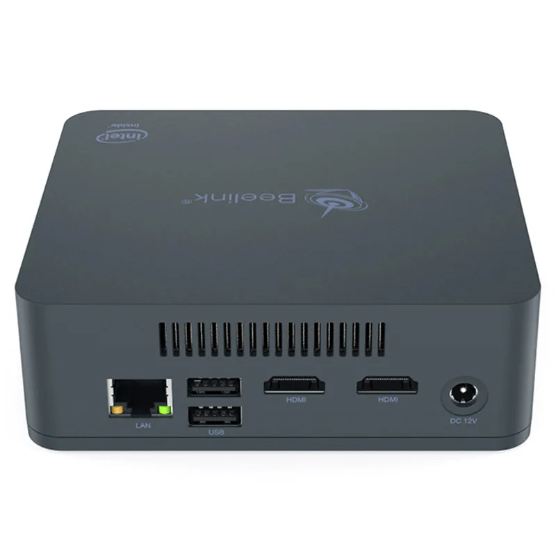 Beelink U55 Windows 10 Мини ПК Intel Core I3-5005U Intel HD Графика 5500 2,4G+ 5,8G Wi-Fi 1000 Мбит/с USB3.0 BT4.0 Декодер каналов кабельного телевидения