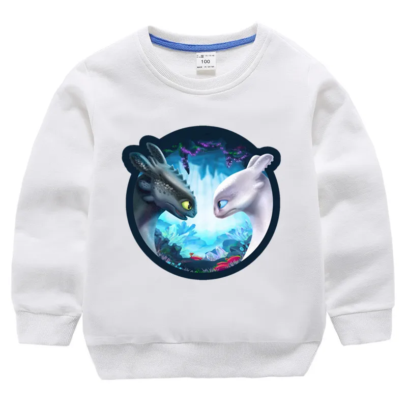 Детские хлопковые толстовки с капюшоном принтом Беззубик ночь хлопковый пуловер