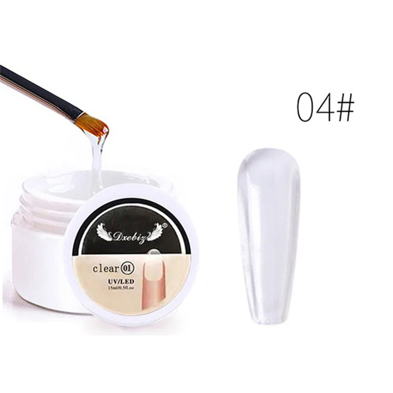 

15ml Acrylic Gel for Nail Extension Tips Quick Building UV Builder Gel Repair Broken Finger Extension Nail Gel Manicure Tools