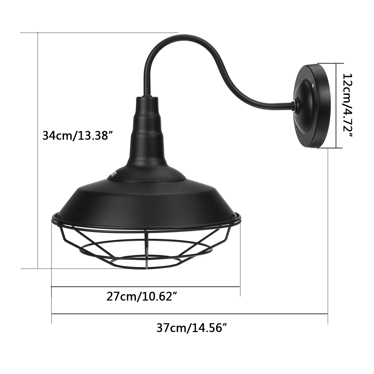 

Industrial Pendant Light Shade Vintage Industrial Ceiling Lighting Retro LED Loft Black Lamp Coffee-Shop Chandelier E27 Base