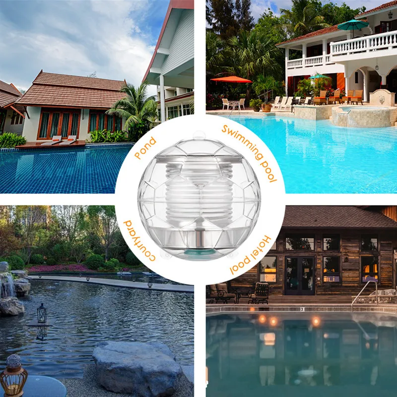 

Solar Fountain Pool Float Outdoor Solar Light Bulbs Colorful Balls Garden Lights Solar Outdoor Led Waterprof Pool Decorative