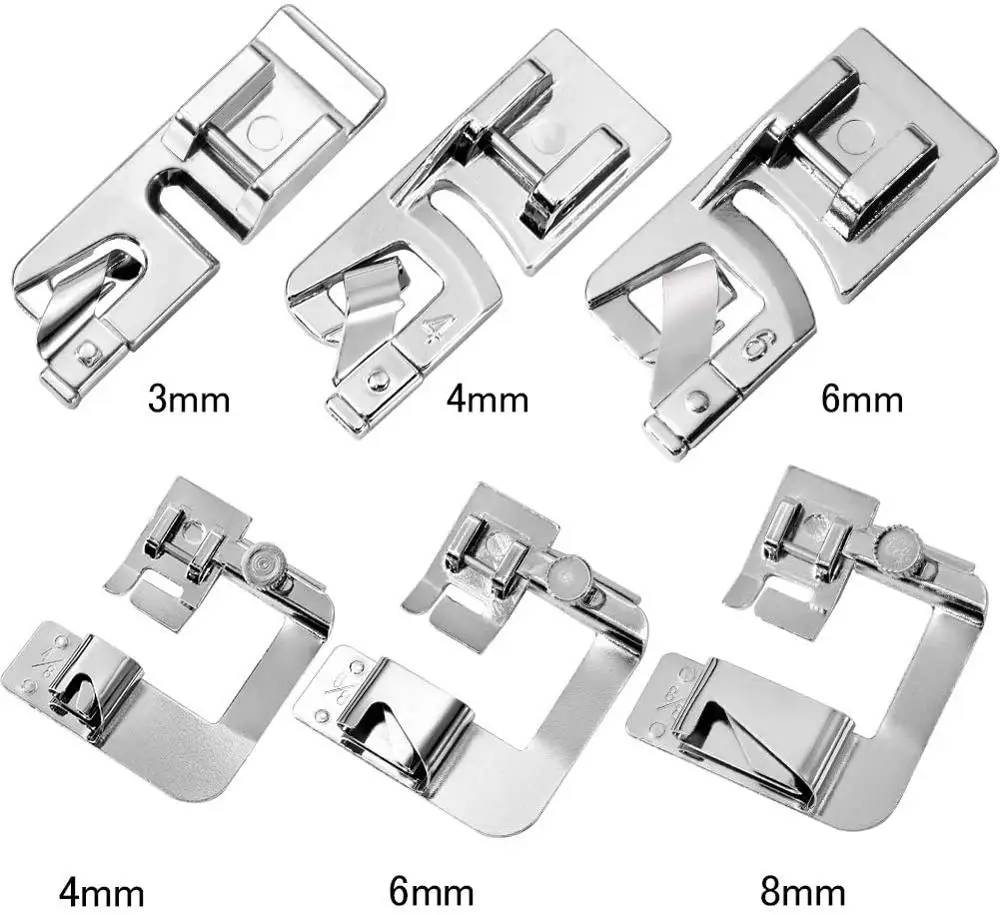 Набор прижимных лапок Nonvor 6 шт. прижимные лапки для швейной машины и широкой