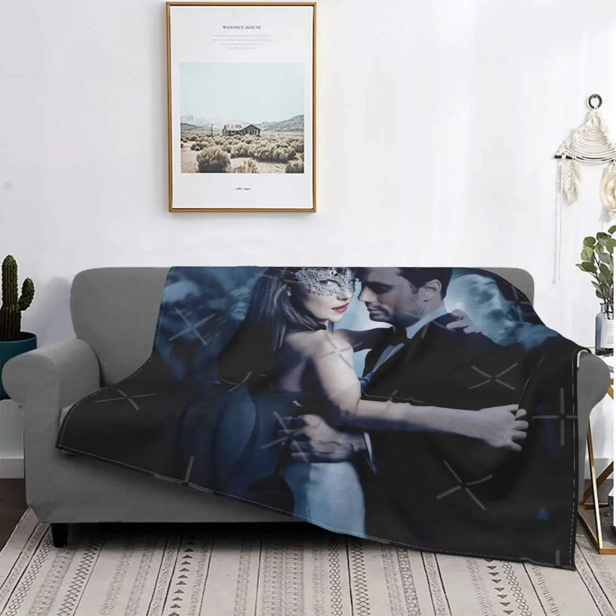 

Fifty Shades-Manta a cuadros para cama, toalla de muselina para playa, manta de verano a cuadros en el sofá