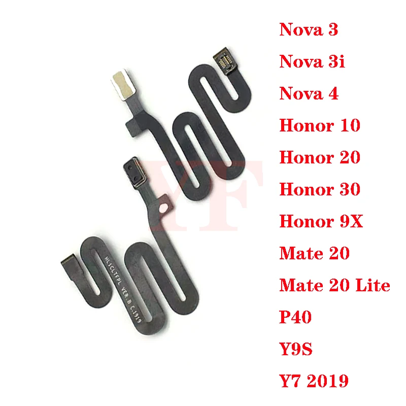 Гибкий кабель датчика приближения для Huawei Honor 10 20 Nova 3 3i 3E 4 P40 P20 Pro Mate Lite Y7 2019 9X Y9S -